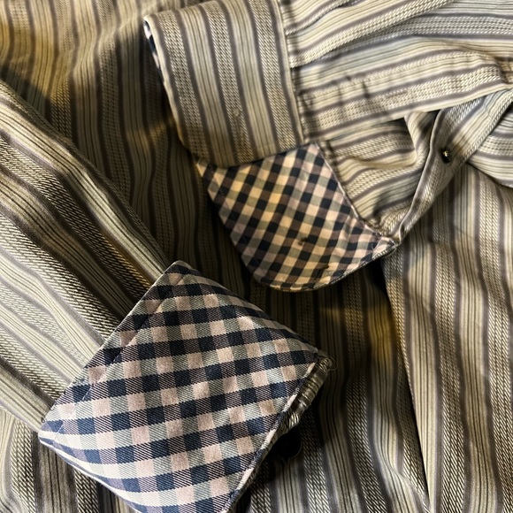 Kenneth Roberts Platinum Button Up Dress Shirt - XL - Picture 4 of 4